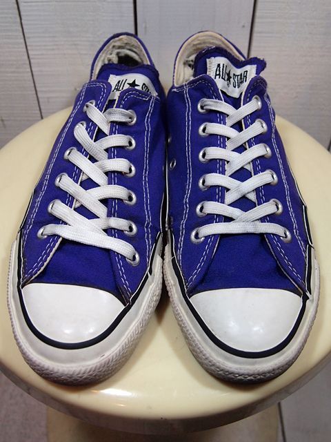 1980s【CONVERSE ALLSTAR】パープルLo 7 1/2 - 古着屋HamburgCafe