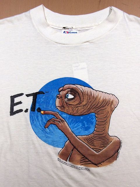 7,462円80's    E.T  リンガーTシャツ