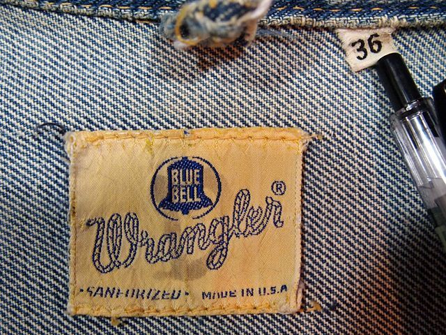 1960s【Wrangler】縦ベル24MJZデニムジャケット Size36 - 古着屋