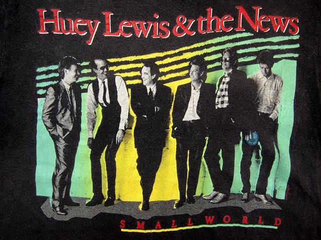 1980s【Huey Lewis & The News】バンドTシャツ - 古着屋HamburgCafe