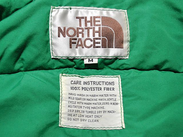 1970s【THE NORTH FACE】茶タグ中綿ベスト - 古着屋HamburgCafe