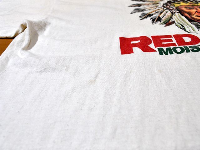 1980s【Hanes】RED MANプリントTシャツ - 古着屋HamburgCafe