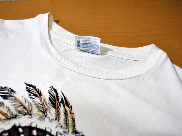 1980s【Hanes】RED MANプリントTシャツ - 古着屋HamburgCafe