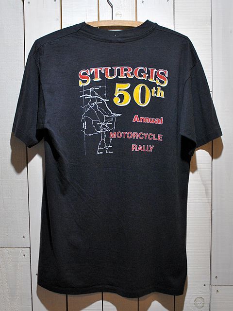 1990s【STURGIS】Tシャツ - 古着屋HamburgCafe