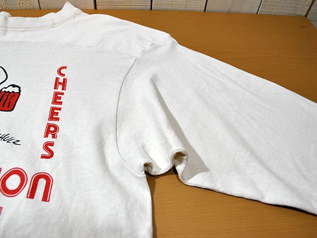 1970s【ARTEX】スヌーピーフットボールTシャツ - 古着屋HamburgCafe