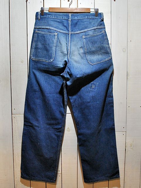 50s work denim pants ワーク デニムパンツ ビンテージ - デニム/ジーンズ