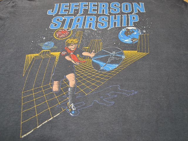 1980s JEFFERSON STARSHIPバンドTシャツ - 古着屋HamburgCafe