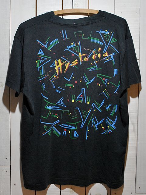 1980s Def LeppardバンドTシャツ Hysteria - 古着屋HamburgCafe