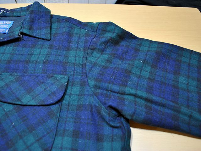 1990s〜【PENDLETON】ウールシャツ ブラックウォッチ - 古着屋HamburgCafe