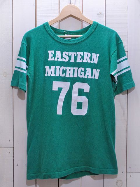70's CHAMPION バータグ フットボールナンバリングT - Tシャツ