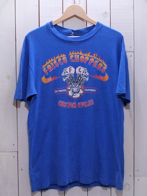 1990s FRISCO CHOPPERSスカルTシャツ 表記M - 古着屋HamburgCafe