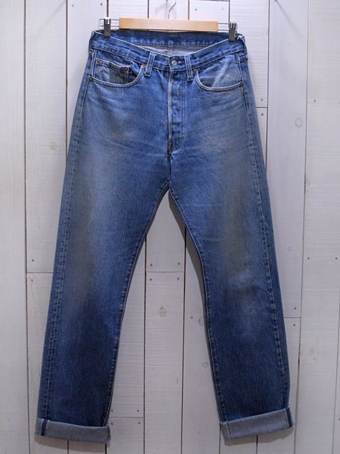 1980s【Levi's】2501内股シングル 表記w33 - 古着屋HamburgCafe