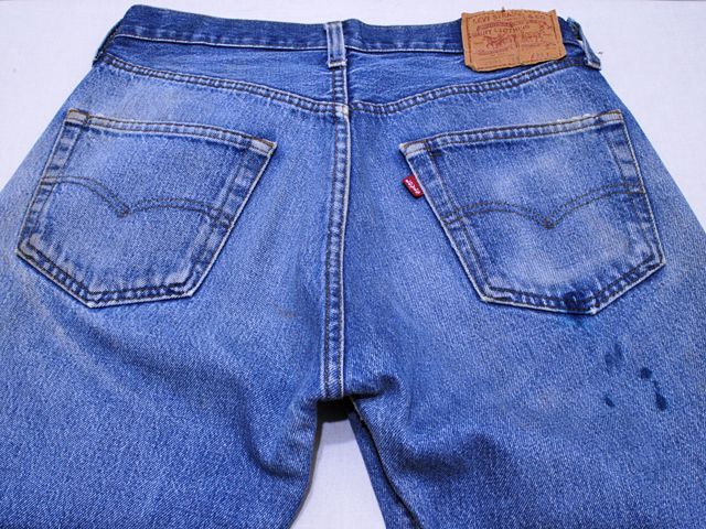 1980s【Levi's】2501内股シングル 表記w33 - 古着屋HamburgCafe