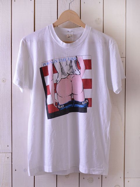 1980s PORN IN THE U.S.A エロTシャツ　表記M