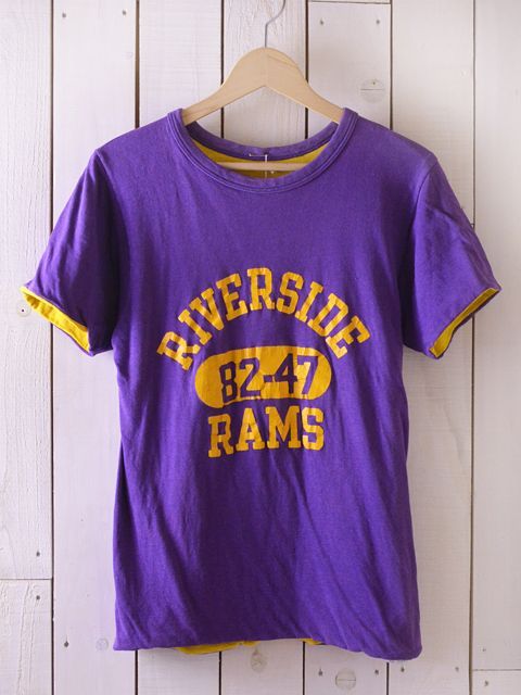 1980s【Champion】リバーシブルTシャツ RIVERSIDE RAMS 表記S - 古着屋