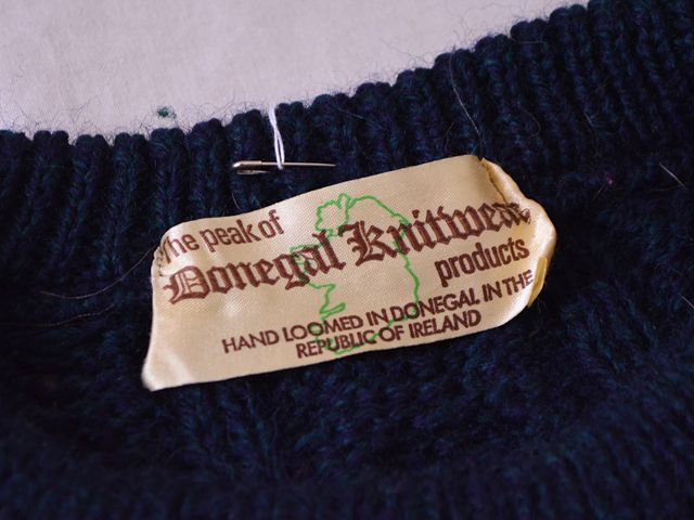 Donegal Knitwear フィッシャーマンセーター MADE IN IRELAND 実寸L