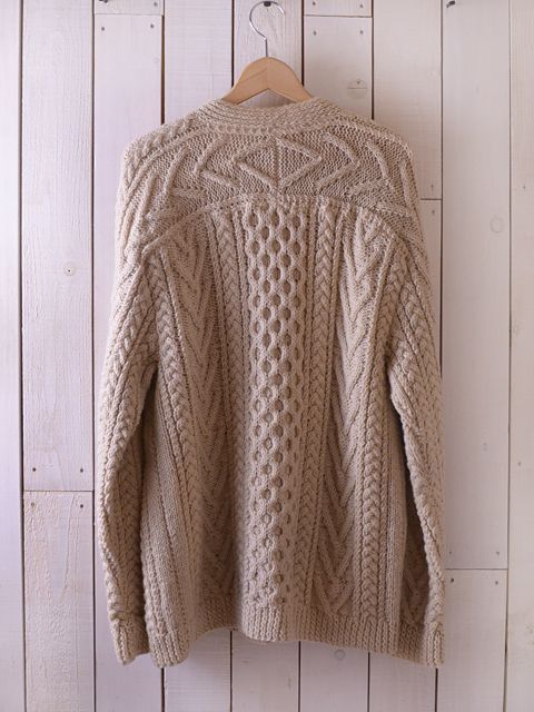 Donegal Hand Knit フィッシャーマンニットカーディガン MADE IN