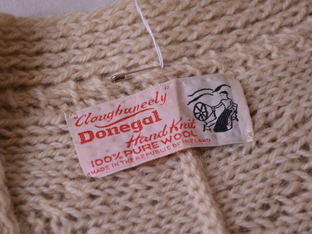 Donegal Hand Knit フィッシャーマンニットカーディガン MADE IN