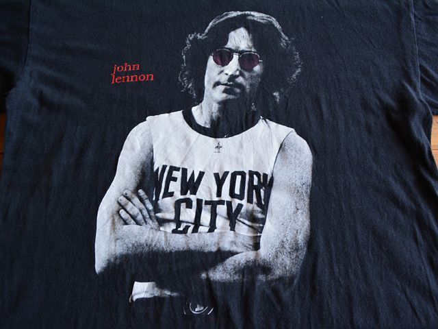 1990s John Lennon Tシャツ 表記L - 古着屋HamburgCafe
