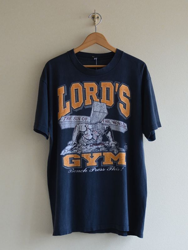 Kフォローで割引多数出品中当時物　Lords GYM XL ヴィンテージ　tシャツ