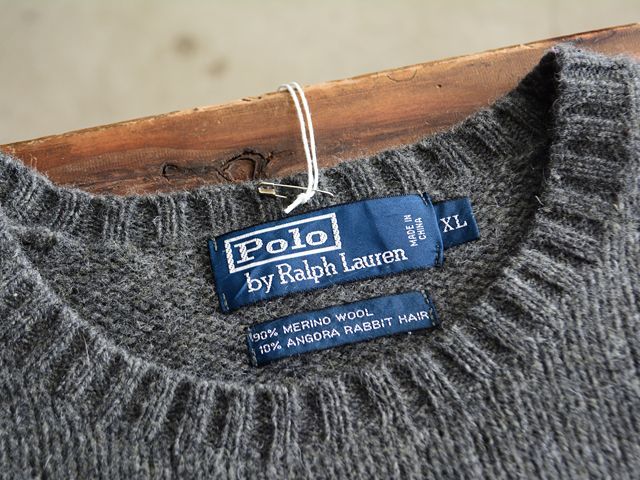 PoLo RalphLauren ウールニットセーター 表記XL - 古着屋HamburgCafe