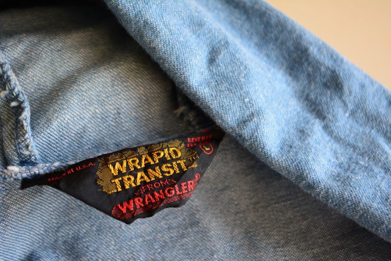 1970s Wrangler WRAPID TRANSIT デニムパーカー 表記L - 古着屋HamburgCafe