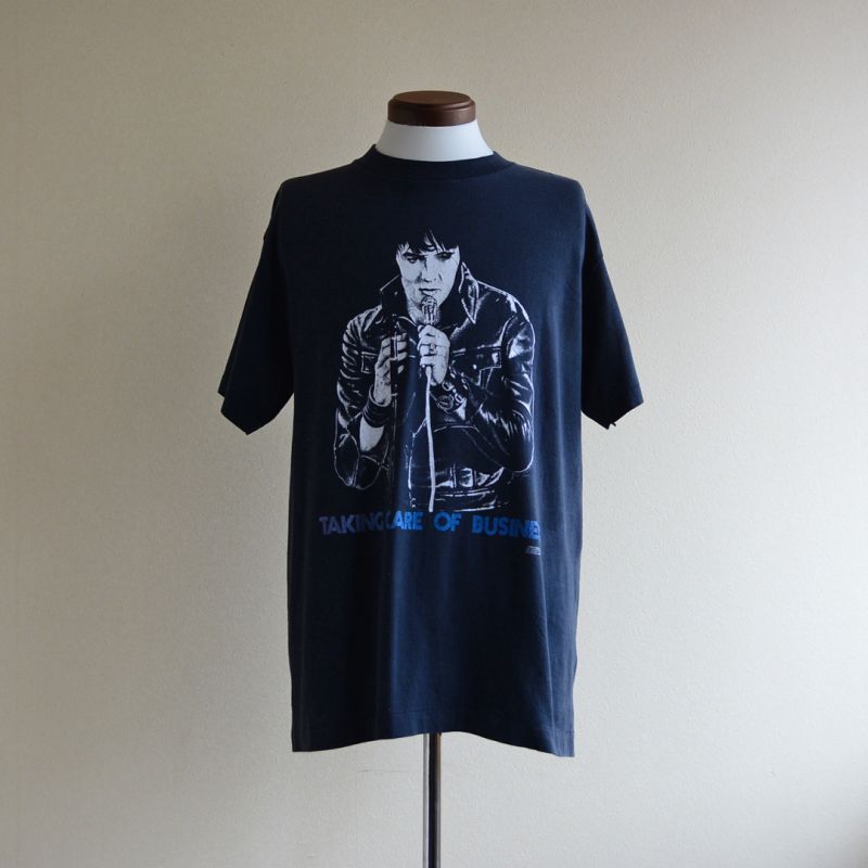 1980s ELVIS TAKING CARE OF BUSINESS Tシャツ　表記L