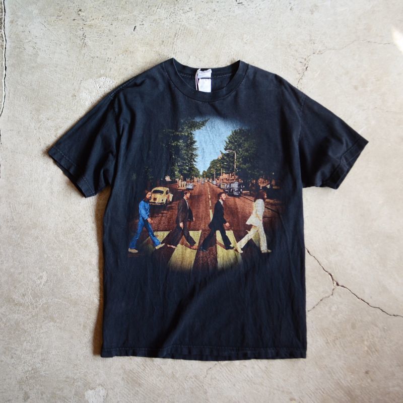 90s beatles tシャツネックUネック