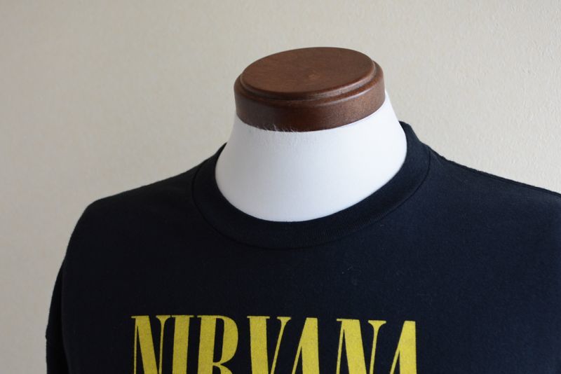 NIRVANA スマイルTシャツ 実寸L - 古着屋HamburgCafe