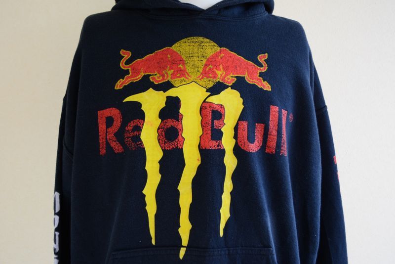 MONSTER × RedBull スウェットパーカー 表記L - 古着屋HamburgCafe