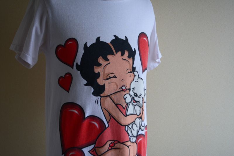 1990s Betty Boop プリントTシャツ MADE IN USA 表記S - 古着屋