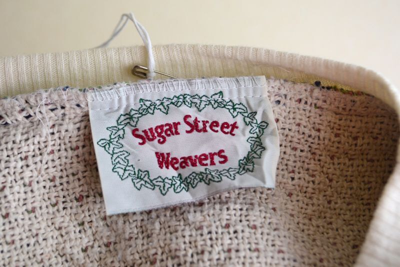 Sugar Street Weavers ネコ柄ゴブランコットンセーター MADE IN USA