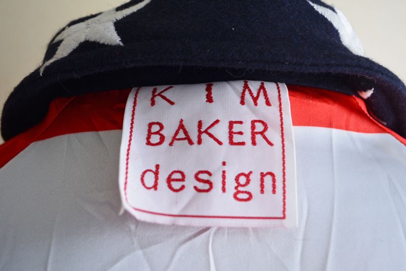 90's KIM BAKER Design USA製 星条旗 ナイロンジャケット