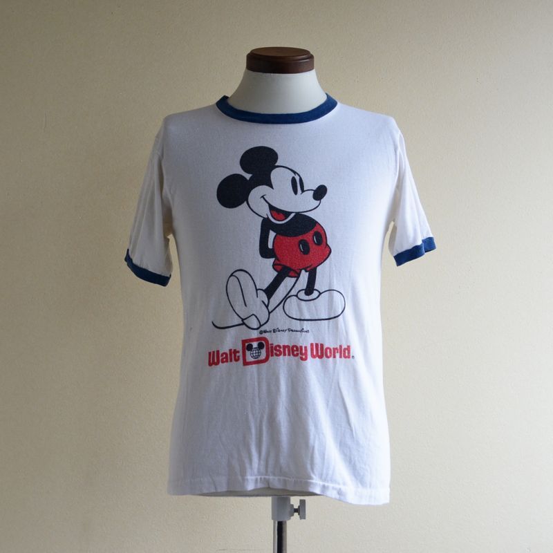 made in usa  VINTAGE　ミッキー　リンガー  Ｔシャツ