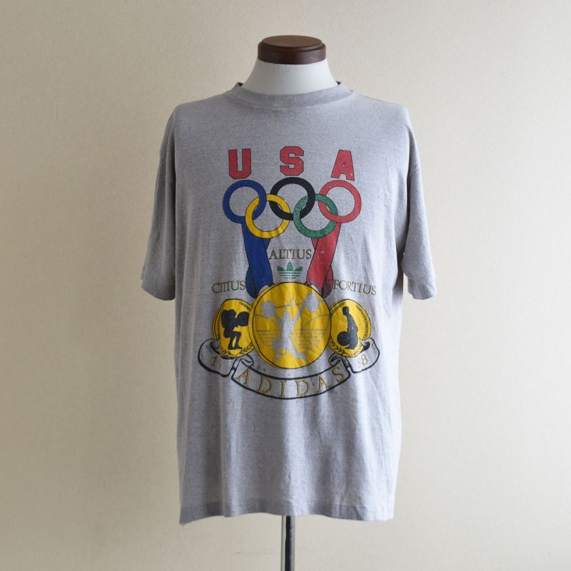 1980s adidas オリンピックTシャツ 