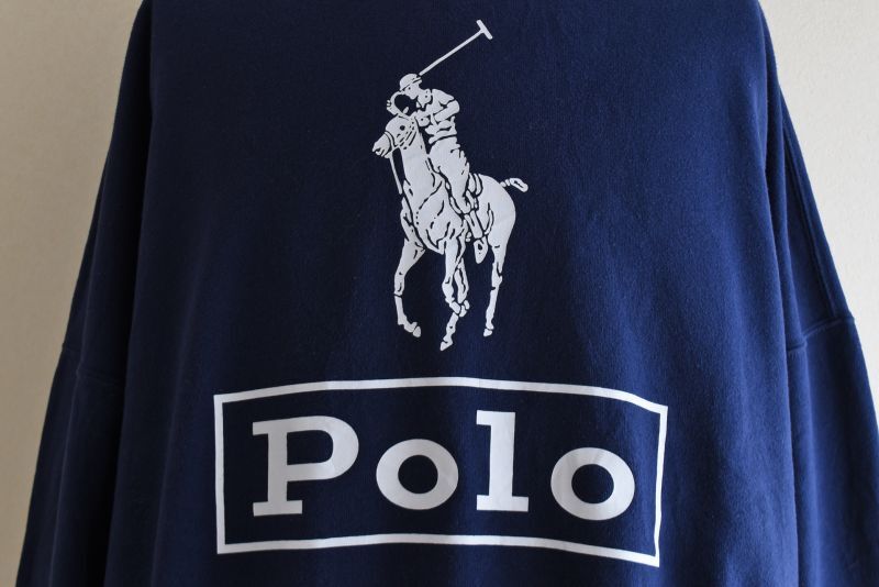 POLO RALPH LAUREN ロゴスウェット 表記XL - 古着屋HamburgCafe